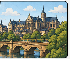 Illustration du Mans et de la Sarthe